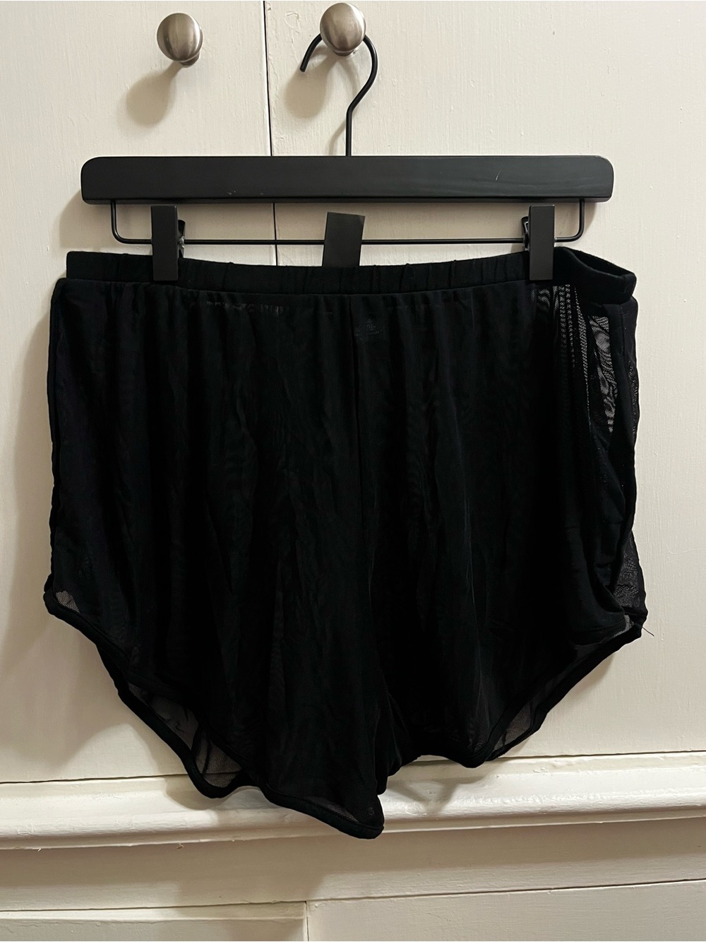 Foxblood Mesh Booty Shorts